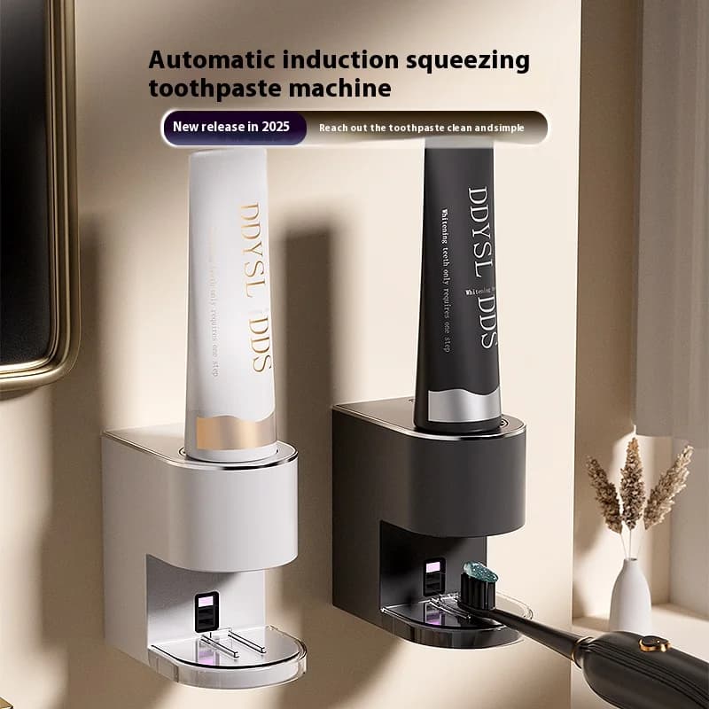 Dispenser automatico di dentifricio con sensore Spremi dentifricio elettrico a parete a 6 marce per accessori da bagno IPX6