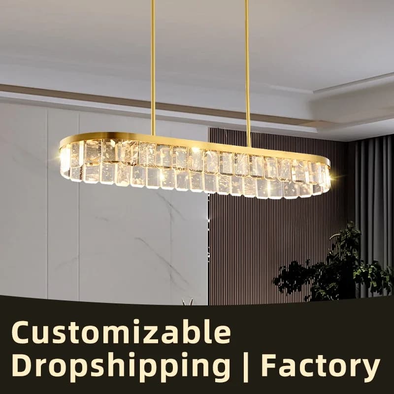 Lampadario per soggiorno Lampade a sospensione nordiche per sala da pranzo Camera da letto Lampada a sospensione a luce HQ Candela francese di lusso Grande cristallo