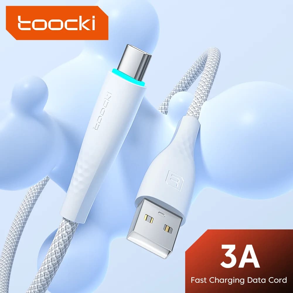 Toocki USB Tipo C Cavo 3A Cavo di Ricarica Veloce Per Xiaomi mi 12 11 Redmi Nota 11 12 Poco F4 F3 Samusng QC 3.0 Tipo C Cavo Dati