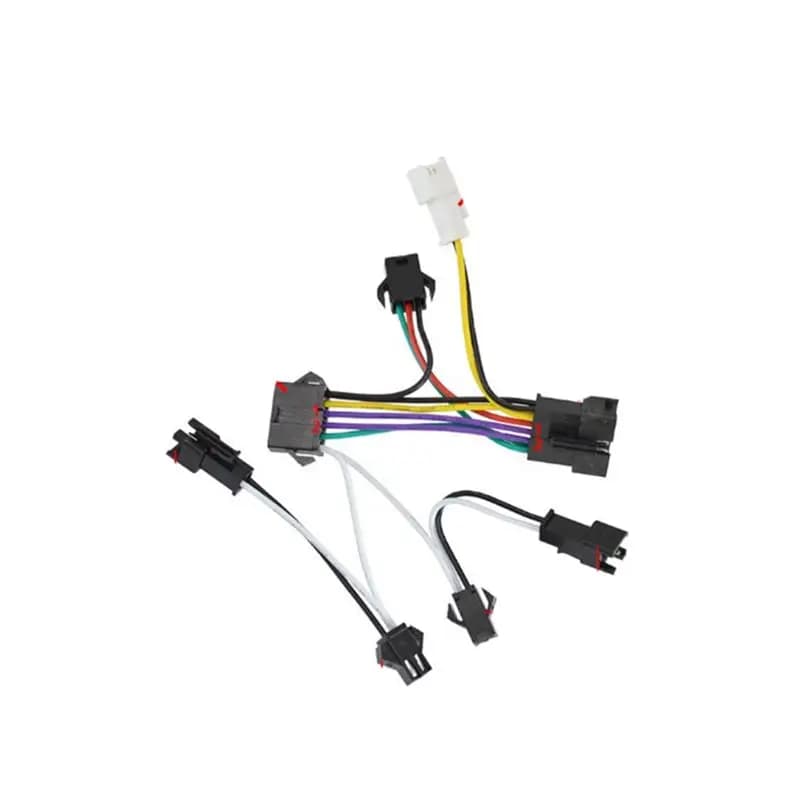 Set Luci Anteriori e Posteriori per Bici Elettrica Sportiva 24V-48V, Gruppo Luci con Clacson, Luce Posteriore, Luce Freno e Indicatori di Direzione