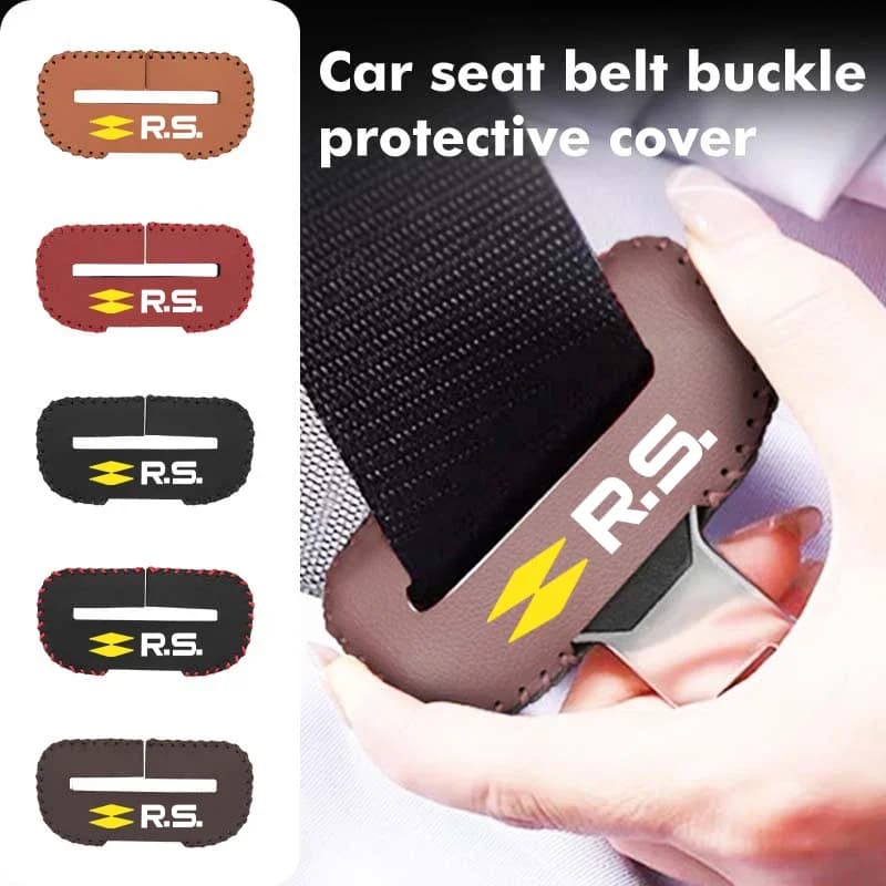 Adesivo per Auto Renault, Protezione per Clip Cintura di Sicurezza, Copertura Anti-Graffio per Fibbia RS Sport Megane 3 4 2 Clio 5 Linea Sandero Sc