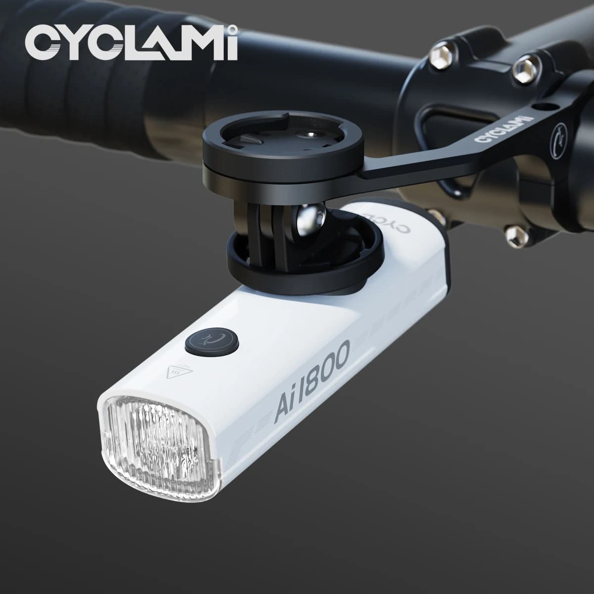 1200/1800 lumen bicycle light lamp for front light ultralight aluminium alloy white MTB road bike CYCLAMI AI1800