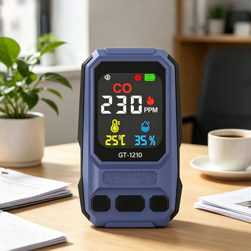 Factory Wholesale New Carbon Monoxide Detector Temperature and Humidity Detection Digital Display air Quality Detector