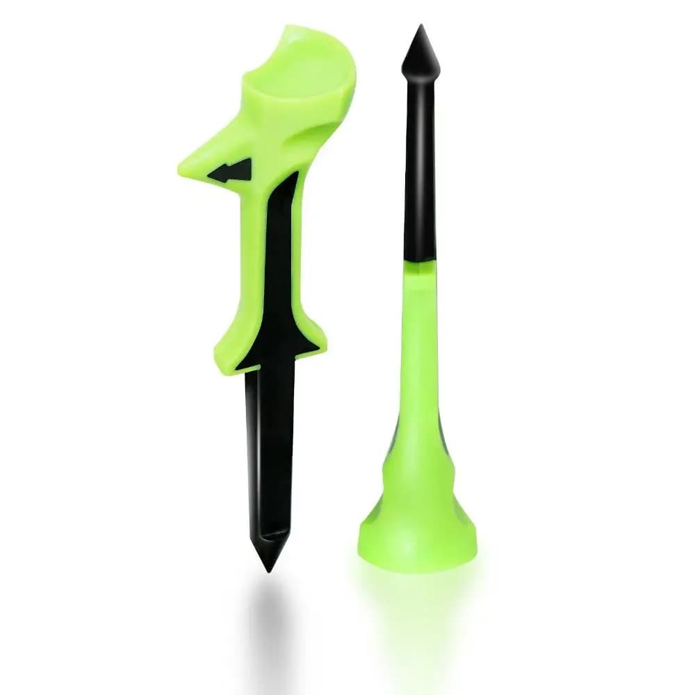 Tee da golf in plastica con inserto diagonale, sostitutivi, portapalline, portatili, anti-smarrimento, per pratica di golf