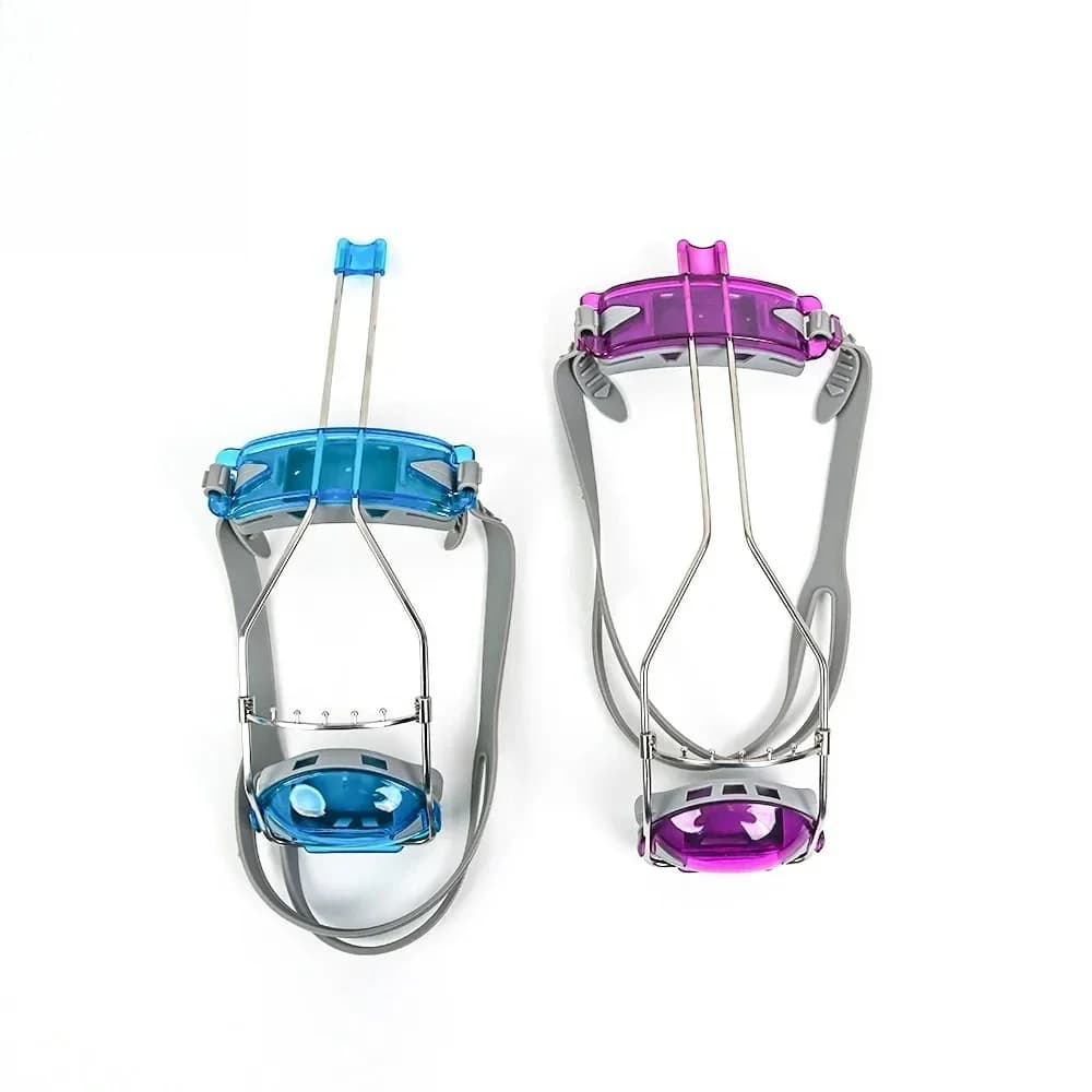 Un set di copricapo ortodontico bi-culla di nuovo stile con doppie barre, copricapo regolabile con doppia leva lavabile