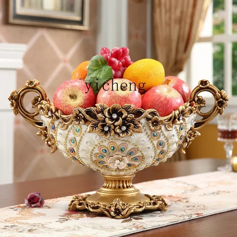 BJ-12 fruit plate large living room home creative luxury dried fruit plate ornament