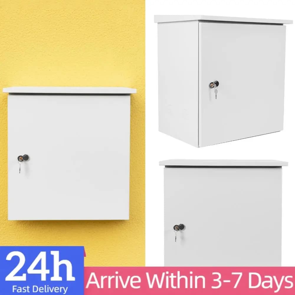 Armadio Elettrico per Esterni in Acciaio Laminato a Freddo SPCC Resistente 24x24x28 pollici IP55 Impermeabile con Ventola di Ventilazione per Switch di Rete