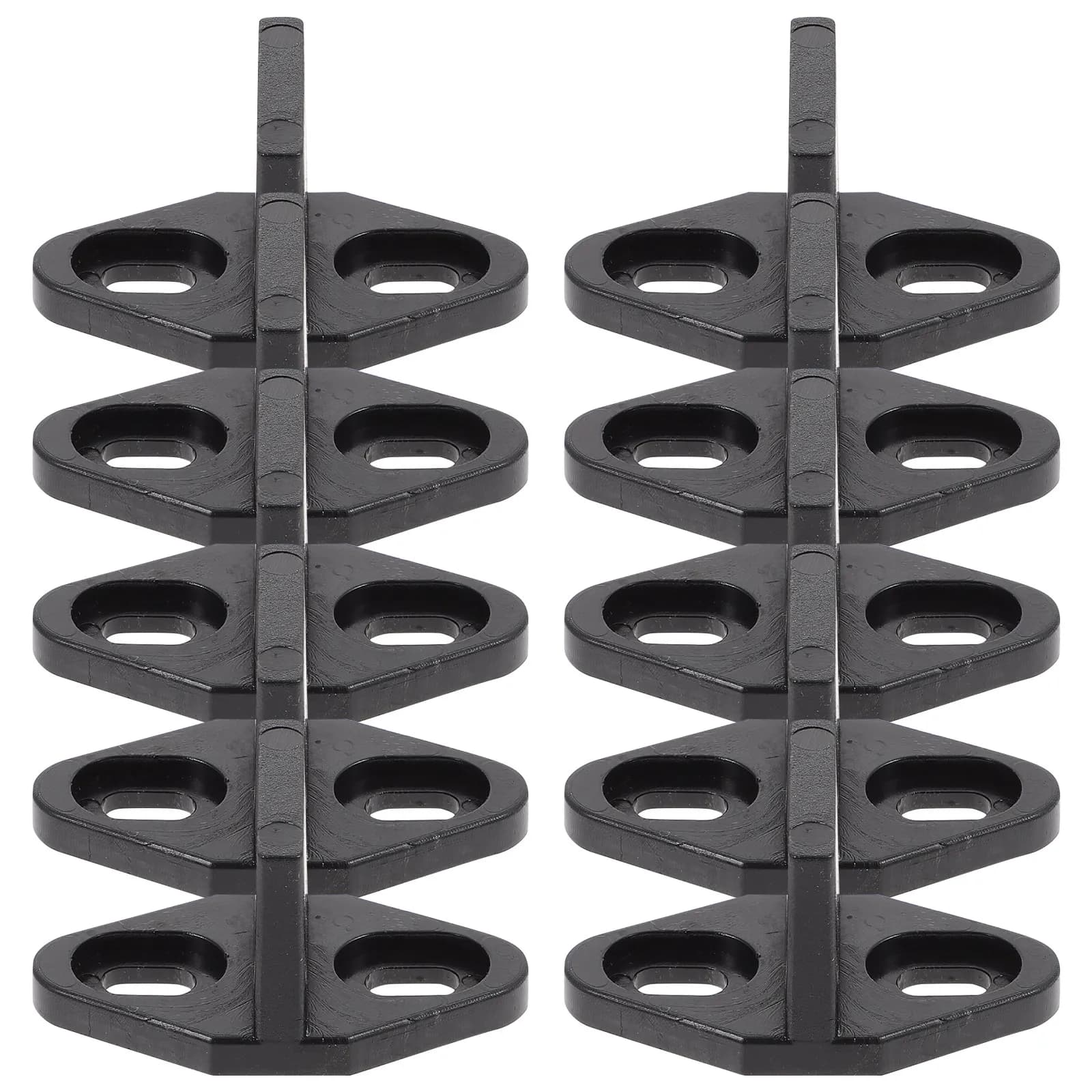 10 Pezzi Guide per Porte Scorrevoli, Freni a Pavimento per Armadi e Casette, Accessori per Binari e Guide Scorrevoli