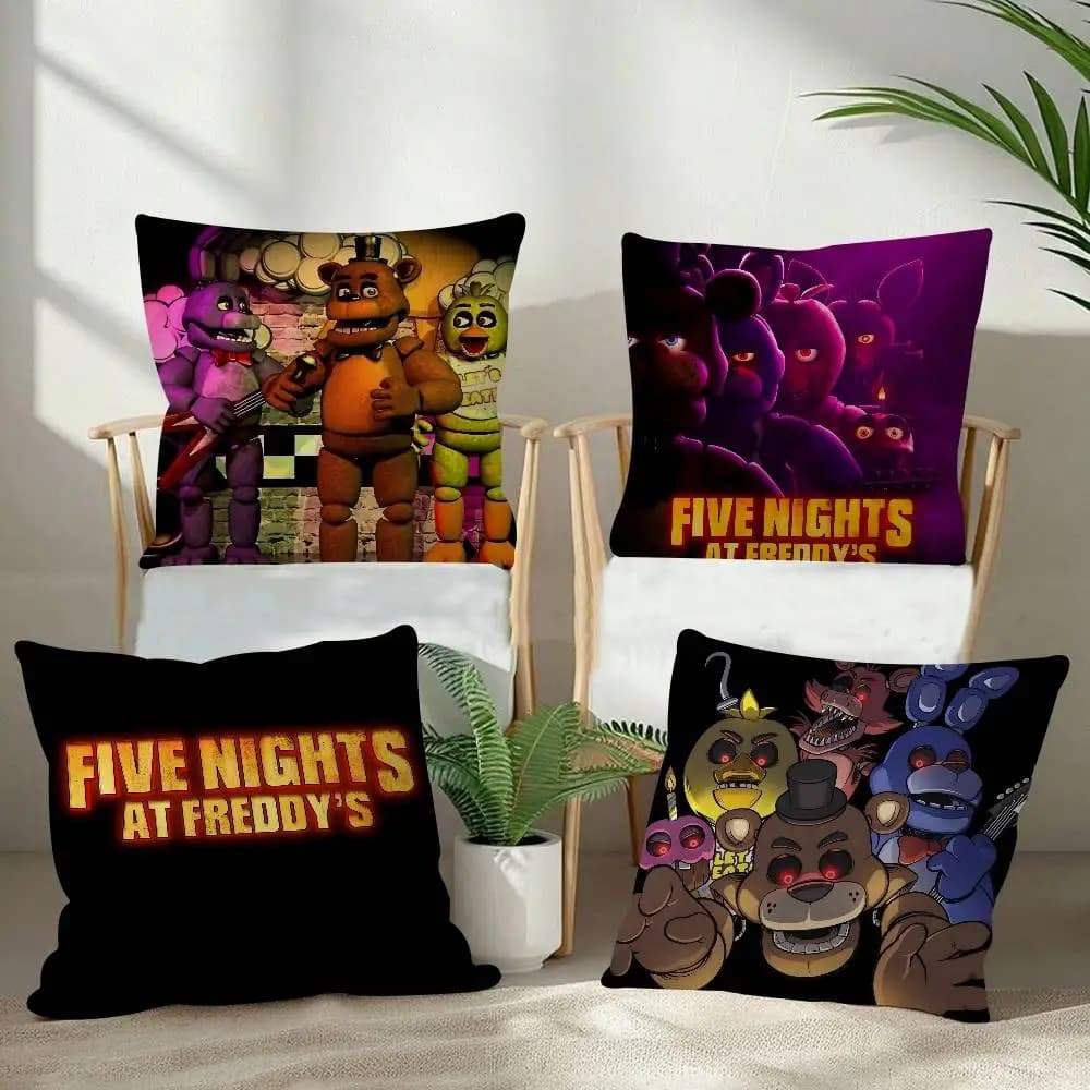 Fnaf Five-nights-At-Freddys Federa per cuscino, federa per cuscino, soggiorno, divano, decorazioni per la casa, personalizzata