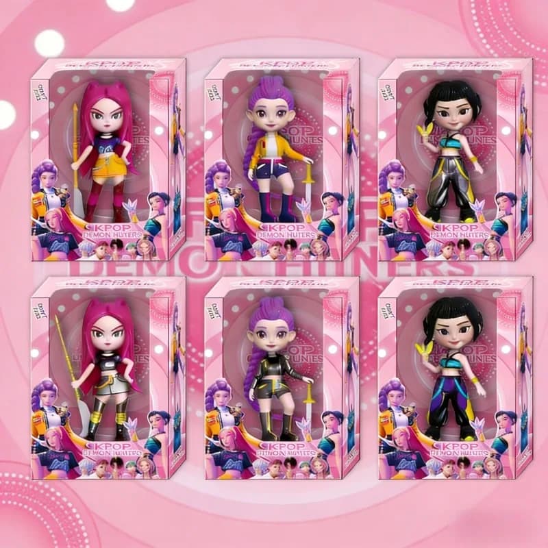Statua Action Figure K-pop Demon Hunter Rumi, Bambola Trendy da Collezione, Modellino Decorativo da Scrivania, Regalo per gli Amanti del K-pop