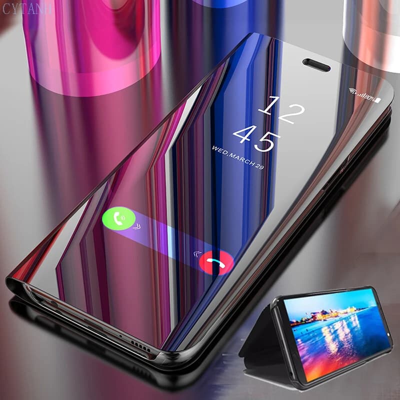 Custodia per telefono a specchio per Samsung Galaxy A05 A06 A13 A14 A15 A16 A22 A23 A32 A33 A34 A35 A36 A55 A56 5G Custodia per telefono intelligente di lusso