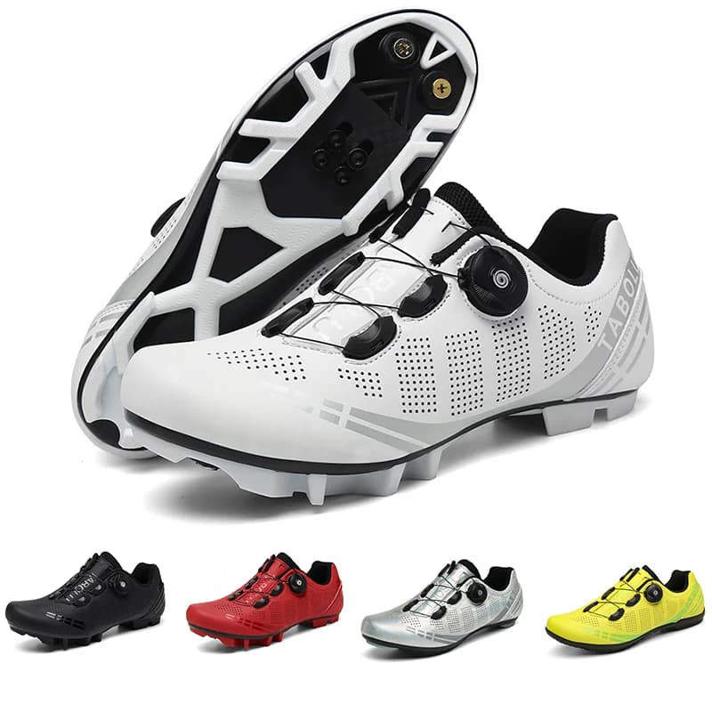 Scarpe da Ciclismo MTB per Uomo, Sneakers Sportive per Bici da Strada e Montagna, Calzature con Tacchette SPD