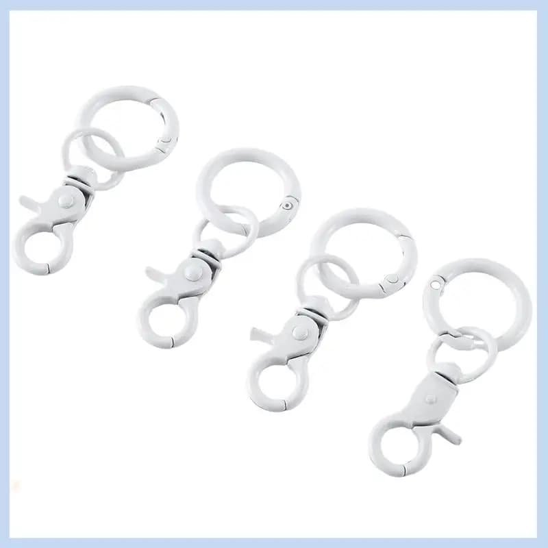 MLGB-4PCS Jewelry Organizer Box Transparent Storage Box Pouch Box Keychain Bag Storage Case Thicken Wallet Cute Bag, C