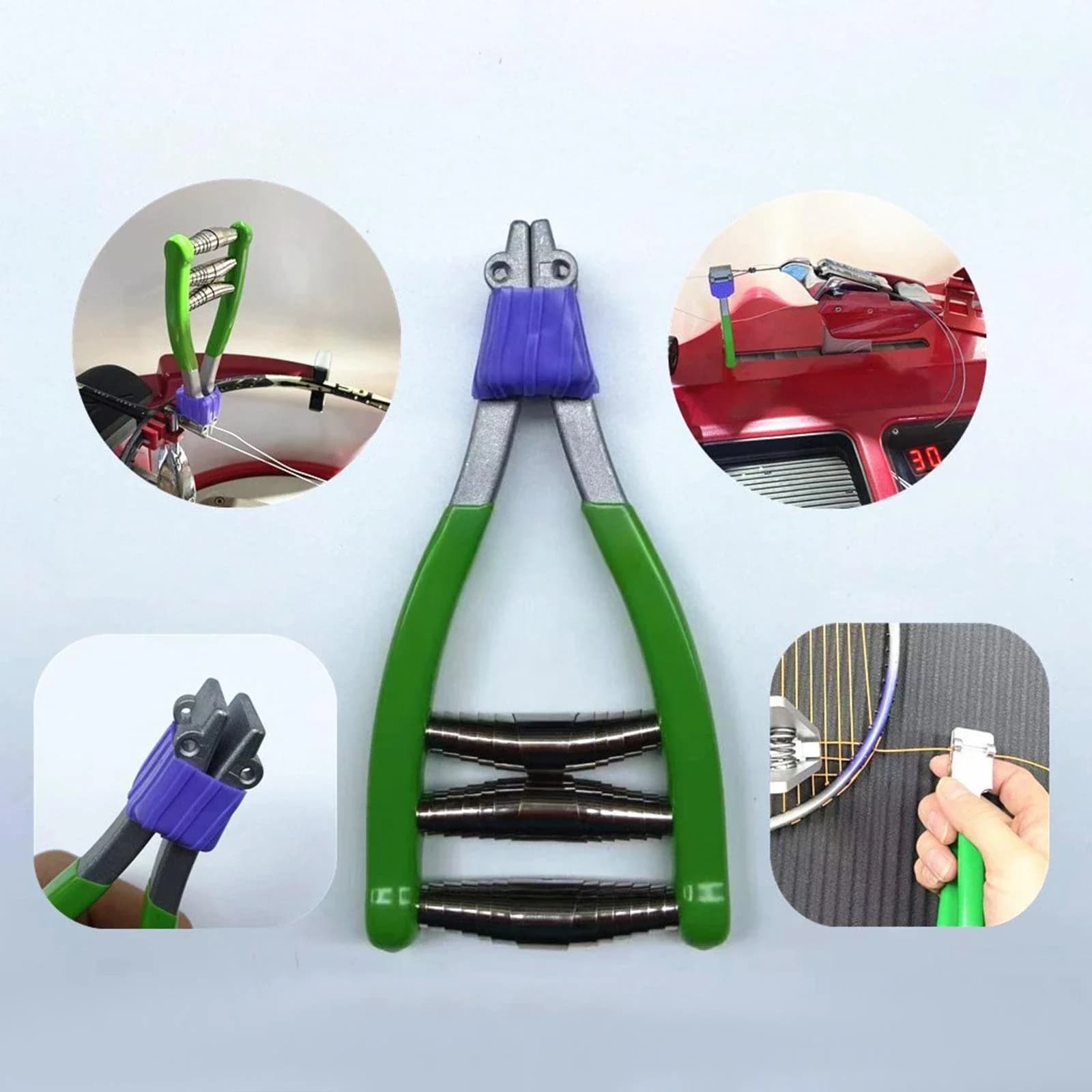 -Kit di strumenti per morsetto per incordatura di avviamento Pinza per badminton, tennis, squash, racchetta di avviamento, kit di strumenti per morsetto per incordatura