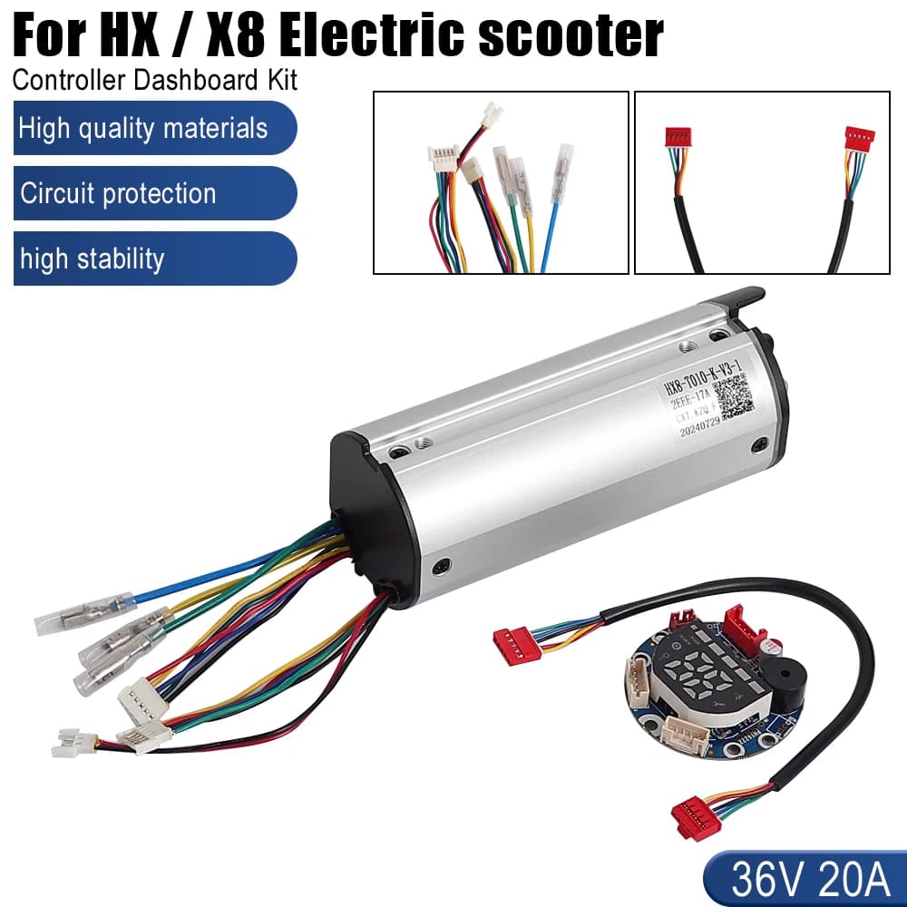 Set controller cruscotto per sistema di controllo centrale del modulo motore E-Scooter HX X8 e accessori di sostituzione dello schermo di visualizzazione