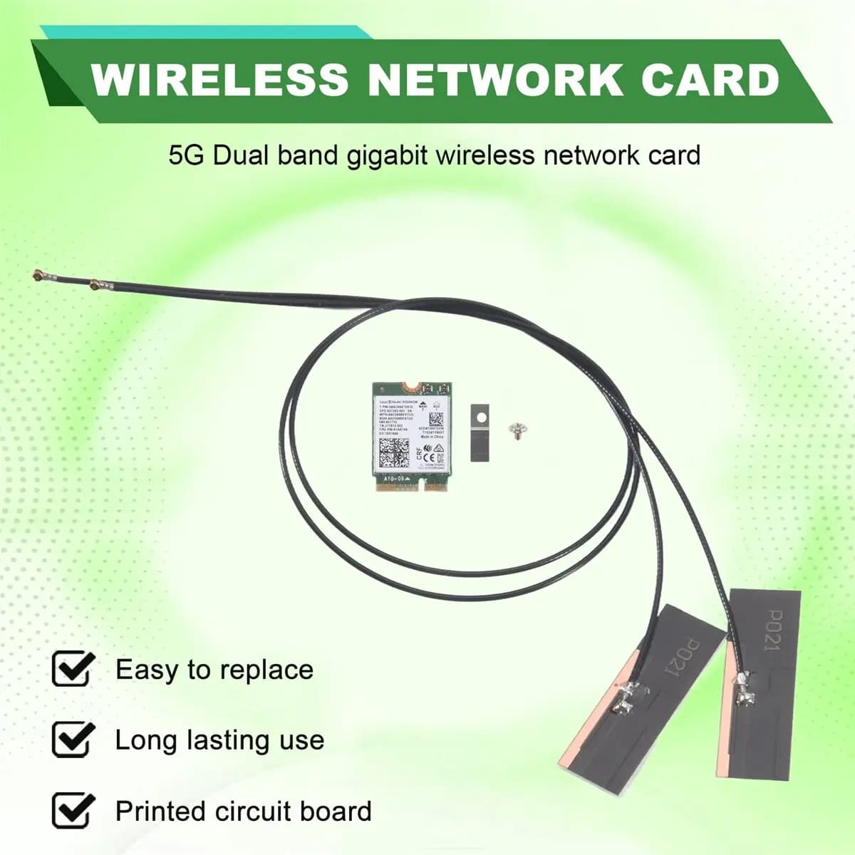 Cmpt e Acce Store offrono accessori per PC: Scheda WiFi 9560NGW + Antenna 802.11Ac M.2 CNVI, Adattatore Wireless 9560NGW