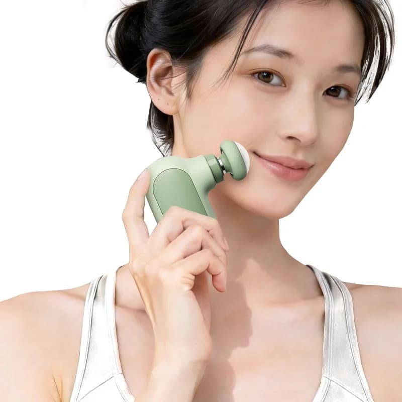 Mini Jade Fascia Gun Ladies Portable Massager Facial Shoulder Neck Joint Muscle Relaxation