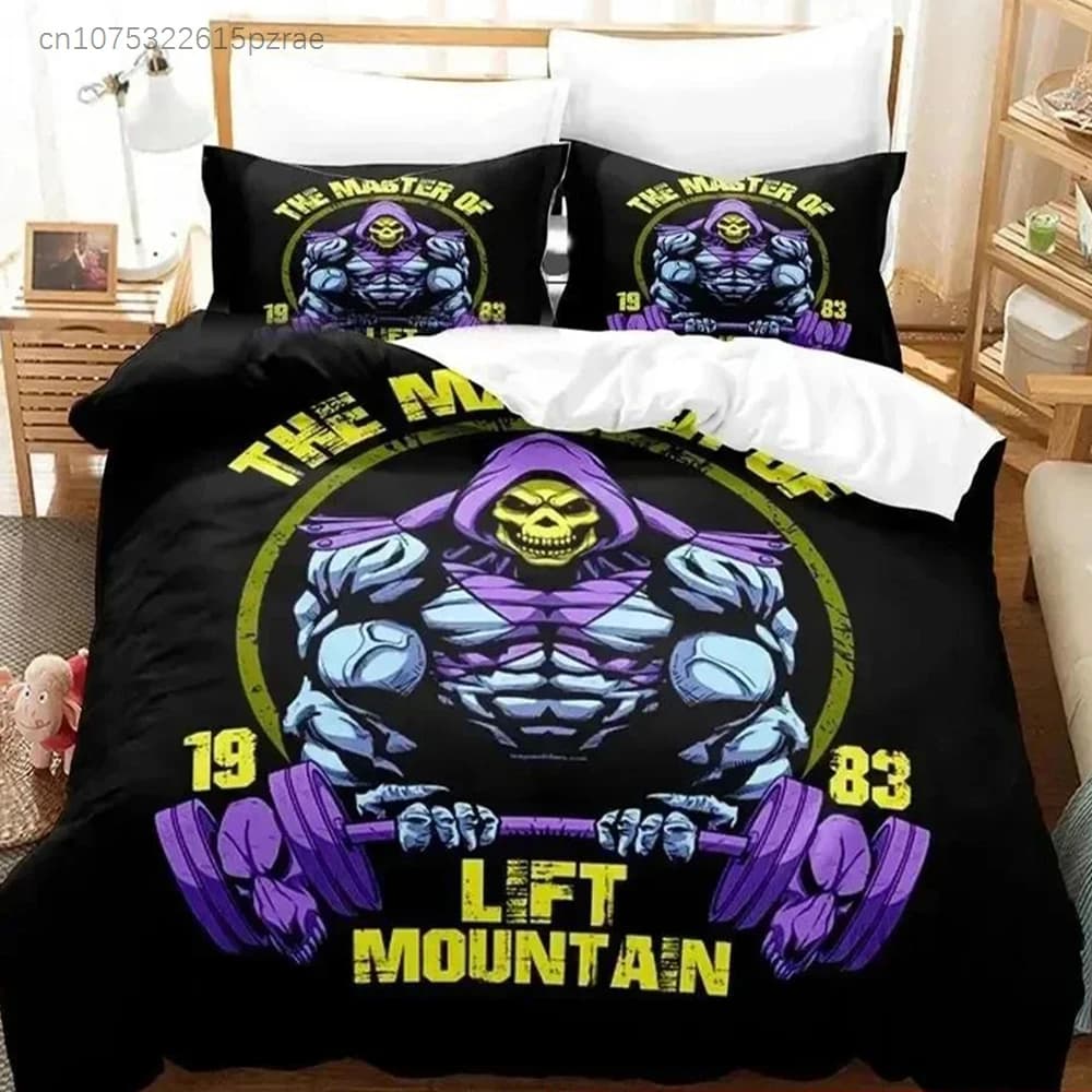 3D Print Snake Mountain Gym Bedding Set Printed Bed Set With Pillowcase Bed Duvet Cover Soft Queen King Size Bedclothes Home