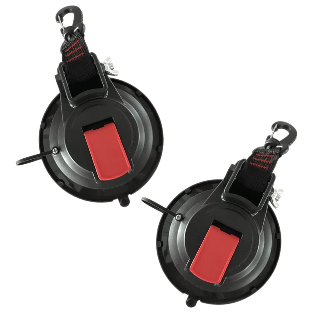 2 Pezzi Ganci a Ventosa Sottovuoto Resistenti per Finestrini Auto, Tende, Viaggi, Campeggio, Alpinismo, Strumenti Adesivi Robusti
