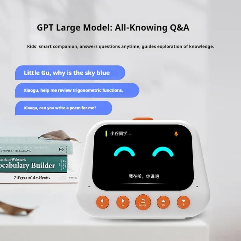 Sveglia Intelligente Bosscan GPT con AI Vocale, Robot AI Multifunzionale per l'Apprendimento Precoce dei Bambini, Giocattolo Educativo per Studenti