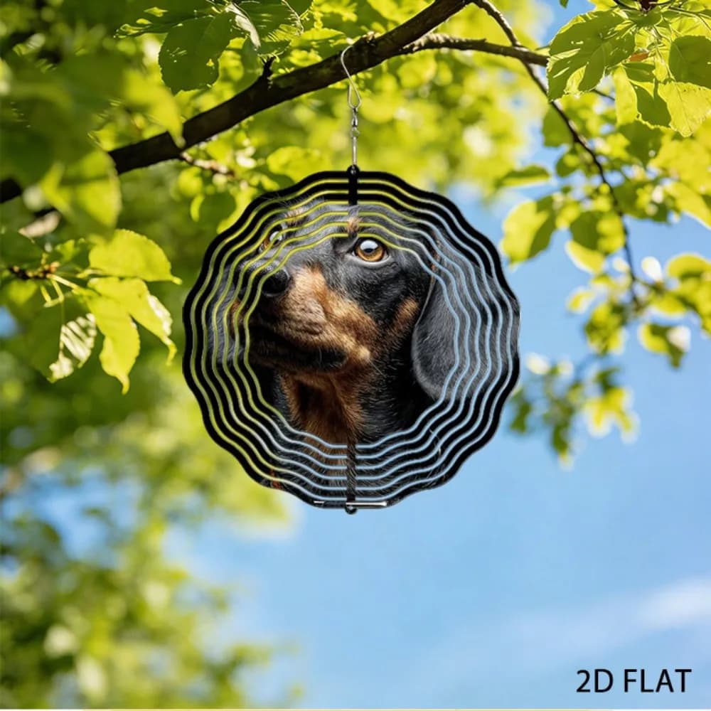Iron Duck Wind Chime Garden Decor Memorial Gift for Pet Lovers Patio Art