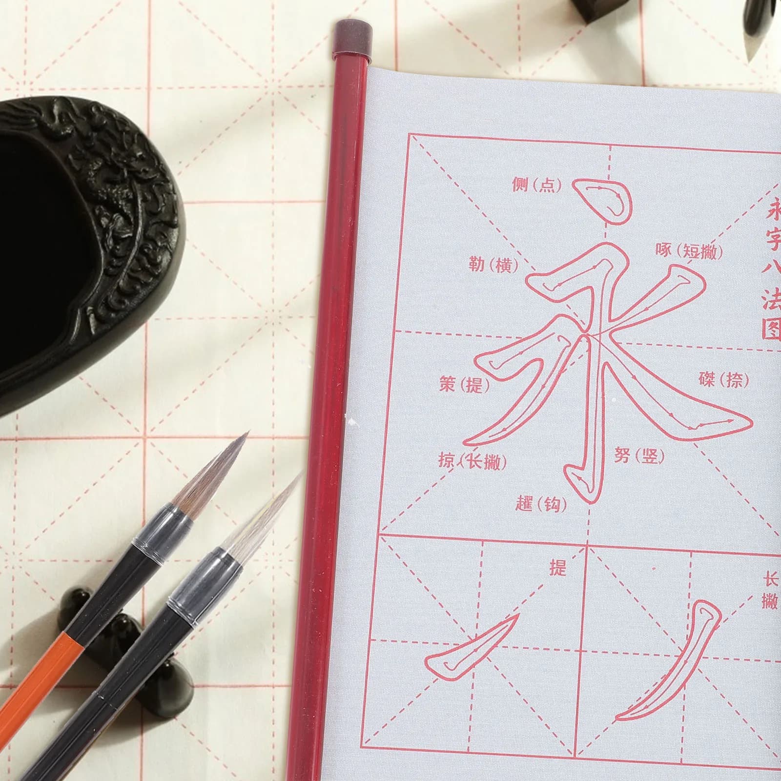 1Set Water Writing Cloth Set Premium Eco Friendly Calligraphy Practice Tools for Students Adults Artists Disappears When