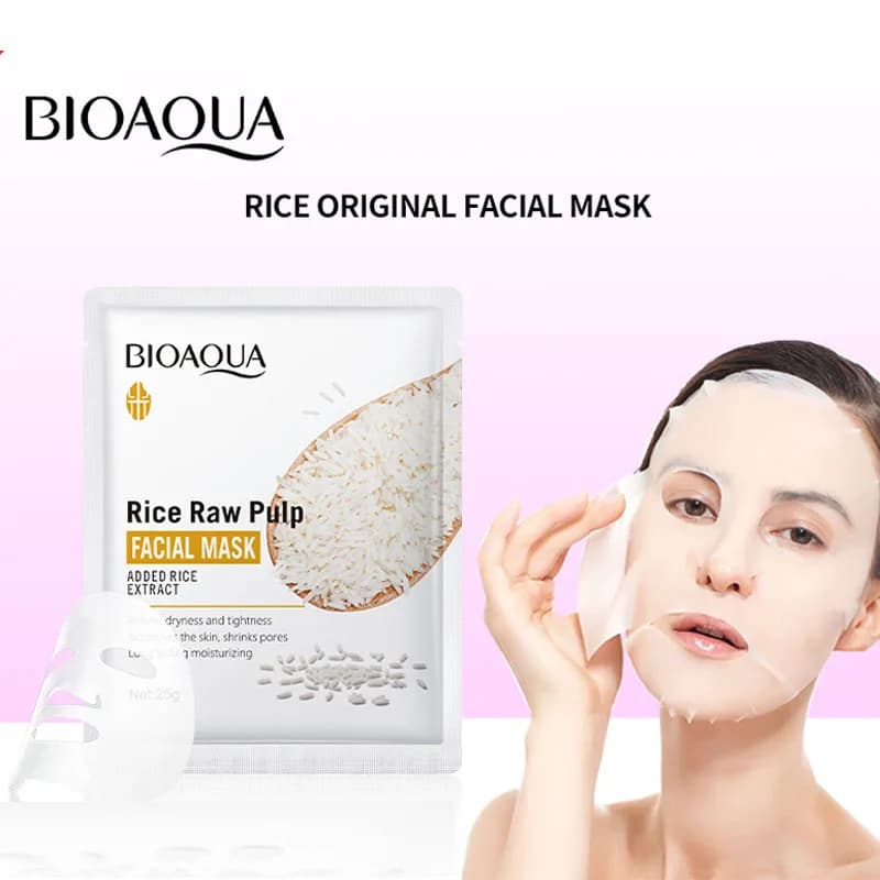10/20/30pcs Face masks in raw rice pulp skin care Hydrating Shaping face mask Moisturizing leaves Mask Products for Korean skin care