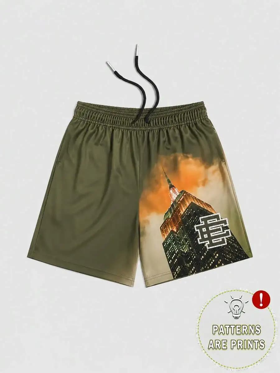 Men's Statement Print Shorts Fashion Designer Patterned Casual Daily Wear Shorts