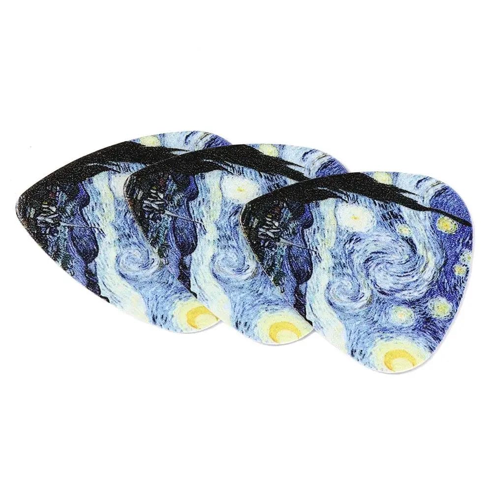Sound Classical Electric Bass Guitars Accessories Electric Guitar Picks Finger Guitar Pick Star Sky Design Acoustic Guitar Pick