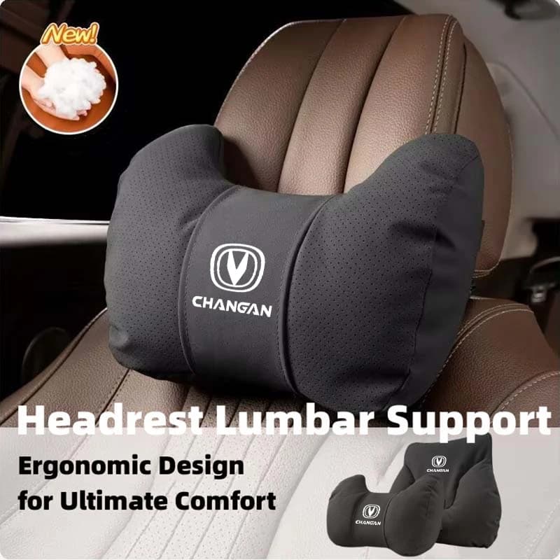 Car Seat Neck Pillow Lumbar Support Headrest Waist Cushion For Changan CS35 CS15 CS95 CX70 CS55 CS85 CX20 EADO RAETON Alsvin