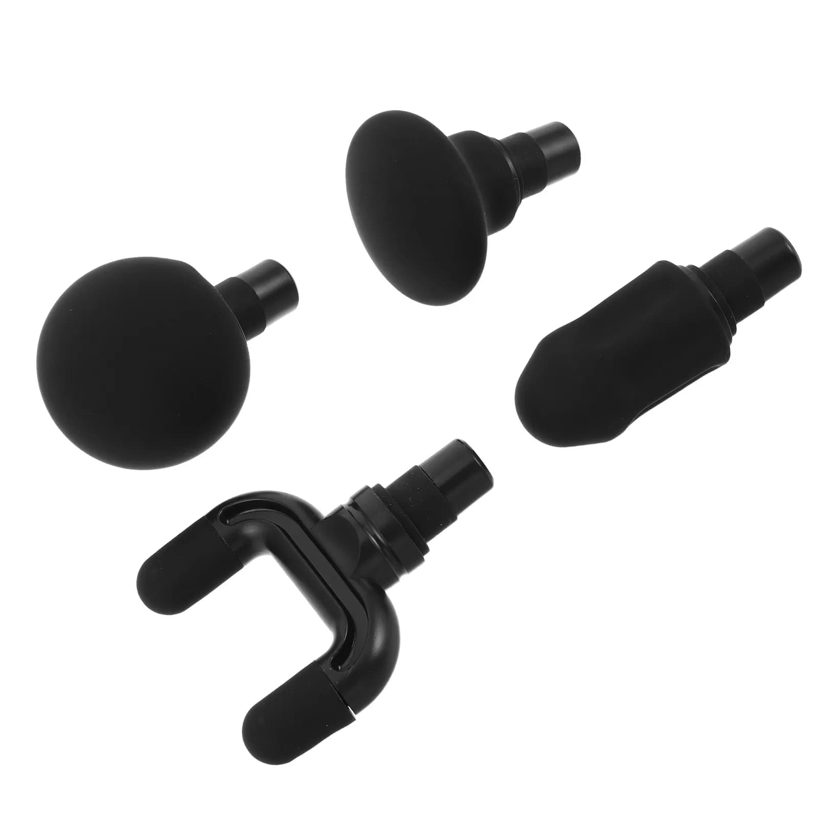 Set of 4 Massage Gun Heads, Athletes Adapters, Muscular Massage Spare Accessories Background, for Fitness and Gym
