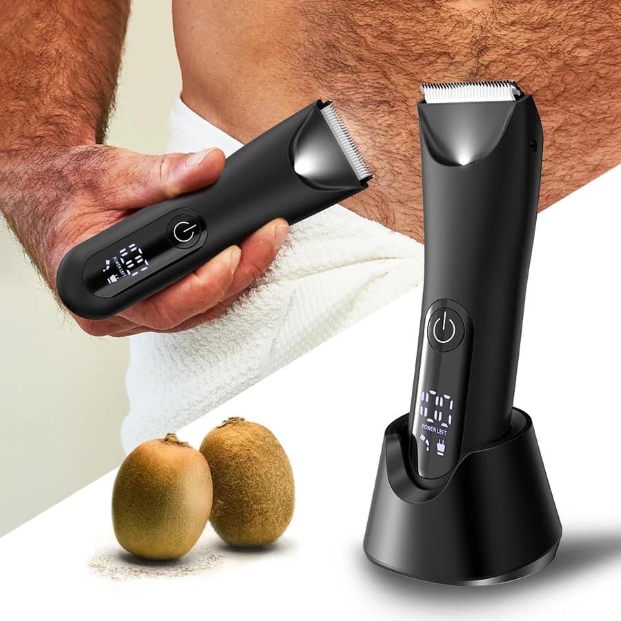 Trimmer for inguine and body all in one by man - Kit for bathing for private, precision razor for difficult areas to reach