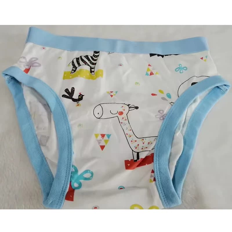 Washable Adult Brief Cotton Cartoon Pattern ABDL Diaper Panties Study Pants Couple Underwear DDLG Training Underpants