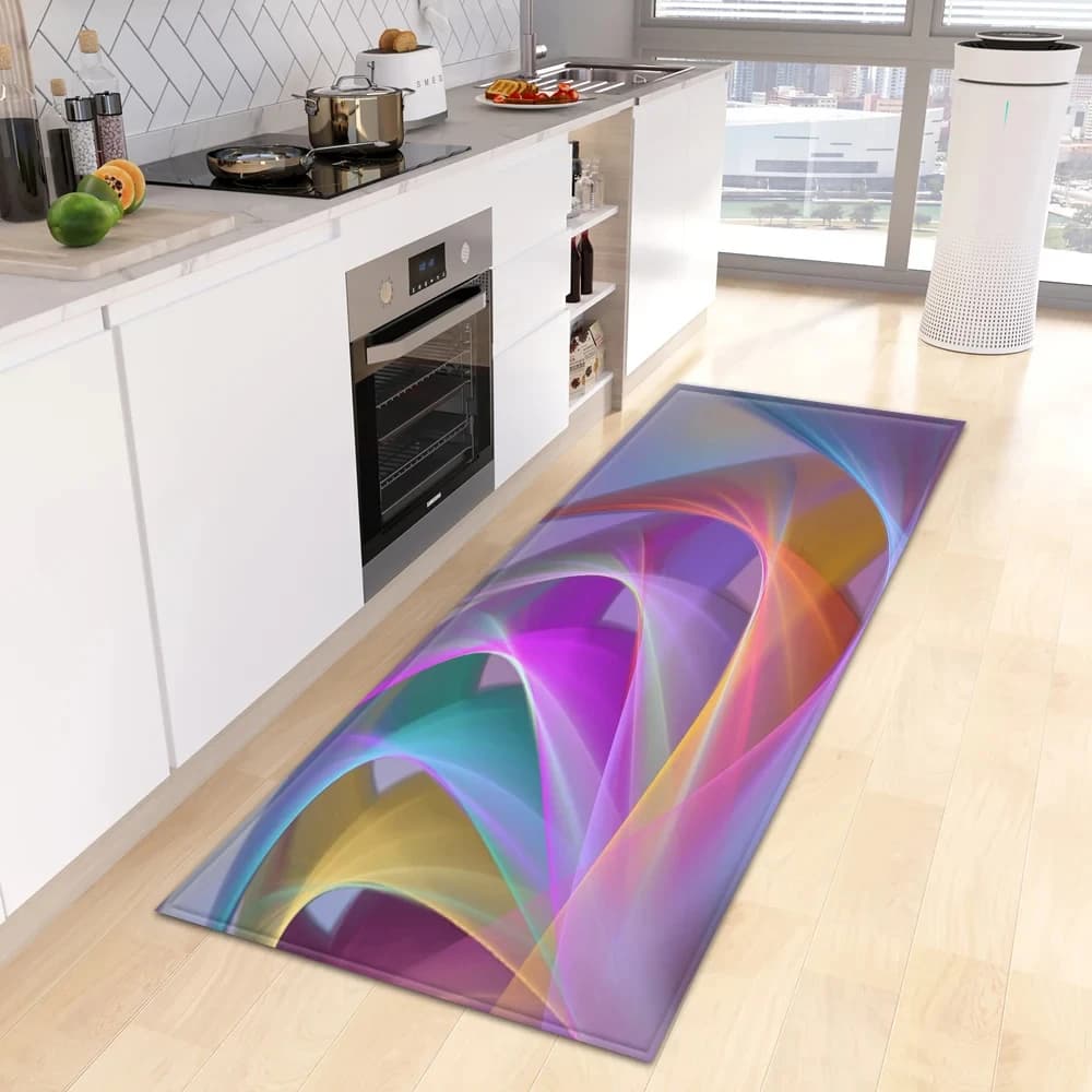 Tappetino da cucina Tappetino per ingresso casa Soggiorno Camera da letto per bambini Decorazione del pavimento Tappeto 3D Balcone Corridoio Porta del bagno Tappeto antiscivolo