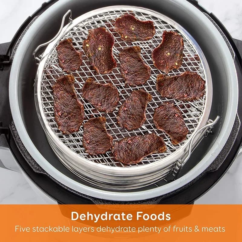 A84X-Dehydrator Rack Stainless Steel Stand Accessories Compatible With For Ninja Foodi Pressure Cooker And Air Fryer 6.5
