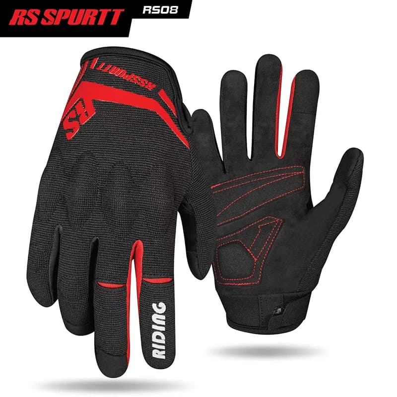 Flexible Control Motorcycle Gloves, Upgraded Anti-Fall Protection & Breathable Mesh Motocross Gloves for Summer City Riding