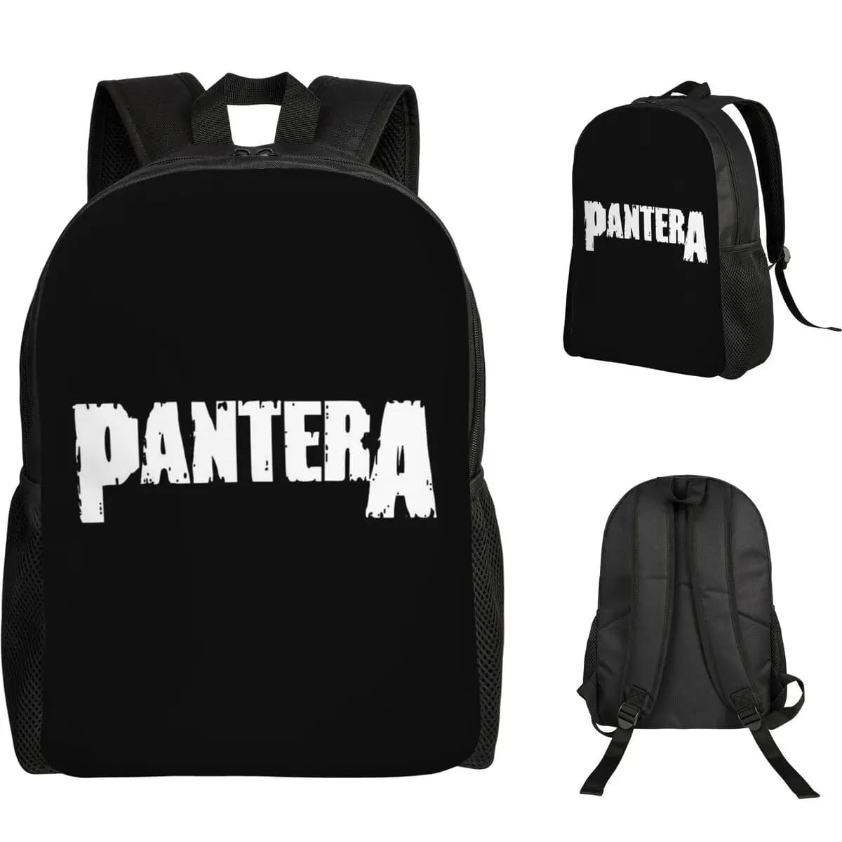 Pantera Heavy Metal Band Music Student Backpack School Bag Hiking Travel Daypack for Boys Girls Fashion Bookbag Shoulder Bags