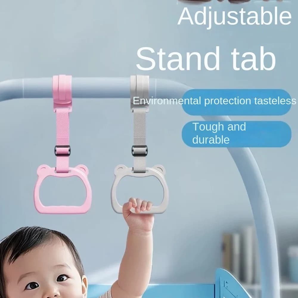 Anello per passeggino Anello per tirare il bambino Anello per appendere Anello di assistenza in piedi in plastica Accessori per letto Anello per tirare in tinta unita per box