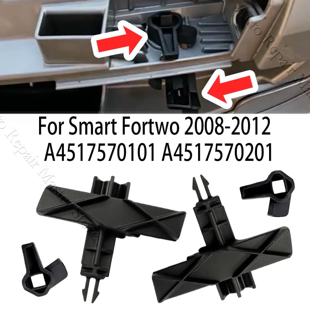 2/4PCS Front Car Hood Upper Lower Lock Latch For Smart Fortwo 451 2008-2012 Mechanism 4517570301C22A A4517570201 New Parts