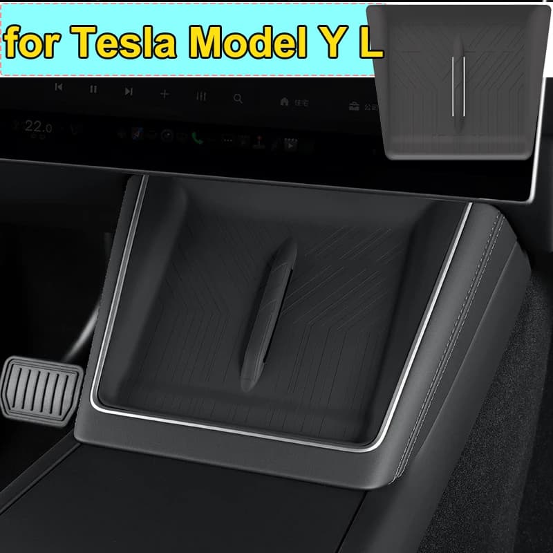 for Tesla Model Y L 2026 Accessories Center Console Wireless Charging Pad Cushion Protection Cover YL Silicone Protect Mat