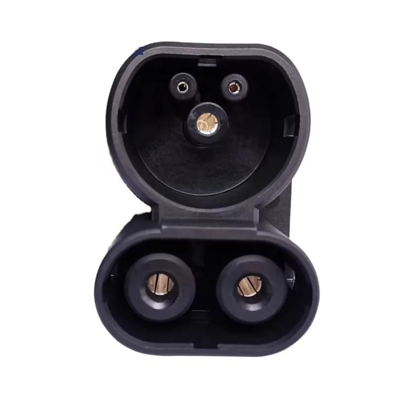 CCS2 charging connector for electric vehicles, CCS1 DC adapters, from IEC Type 1 to Type 2, from male charging column/ female vehicle interface