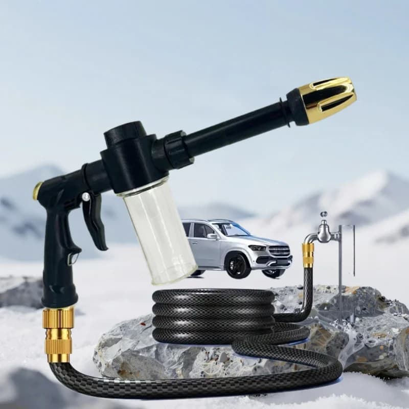 Pistola ad Alta Pressione per Lavaggio Auto, Spruzzatore Regolabile per Schiuma, Irrigazione Giardino, Idropulitrice per Camion dei Pompieri