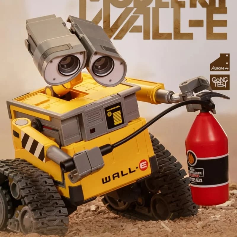POP MART Wall-E Modello di assemblaggio Wall-E Robot Assemblaggio Anime Action Figure Modello Giocattolo da tavolo