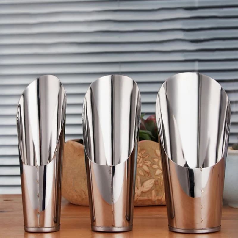 1Pc New Soil Stainless Steel Spade Shovel Cup Cultivation Bucket Succulent DIY Potted Bonsai Plant Helper Garden Tool