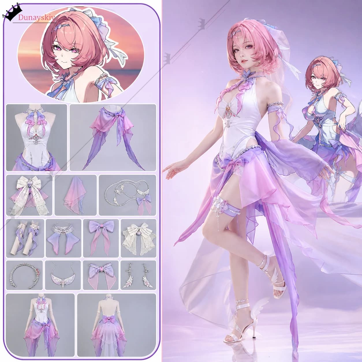 ZZZ Ramiel Remielle Dan Cosplay Zenless Zone Zero Costume Outfit Shadow Pool Solo Dance Swimsuit Halloween Anime Game RolePlay