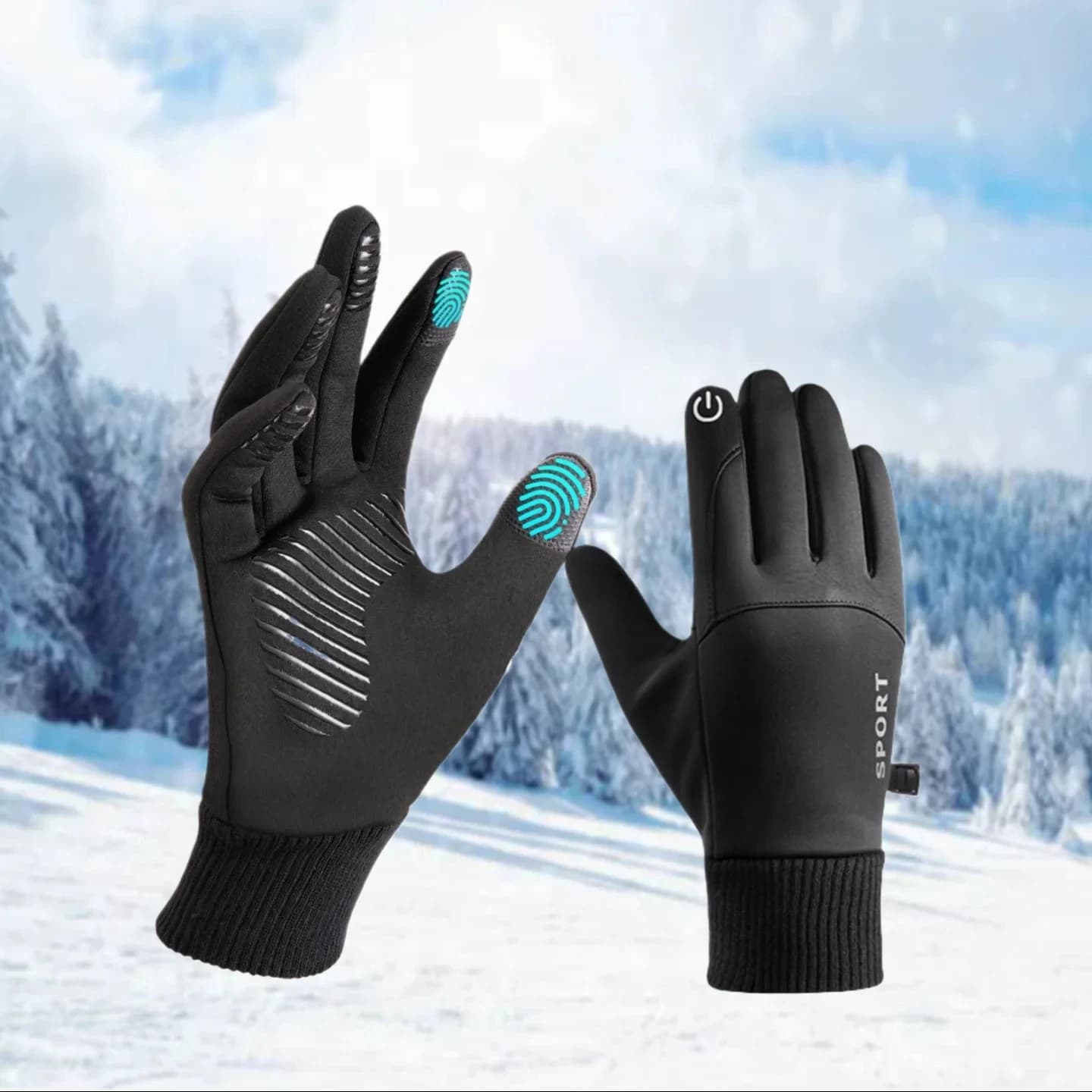 Waterproof Winter Gloves with Touch Screen - Hot Sports Gloves for Men and Women (Running, Cycling, Skiing)