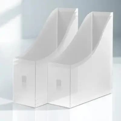 Portadocumenti da scrivania da 5 pezzi, porta documenti in plastica, organizer per ufficio, portaoggetti per schedario