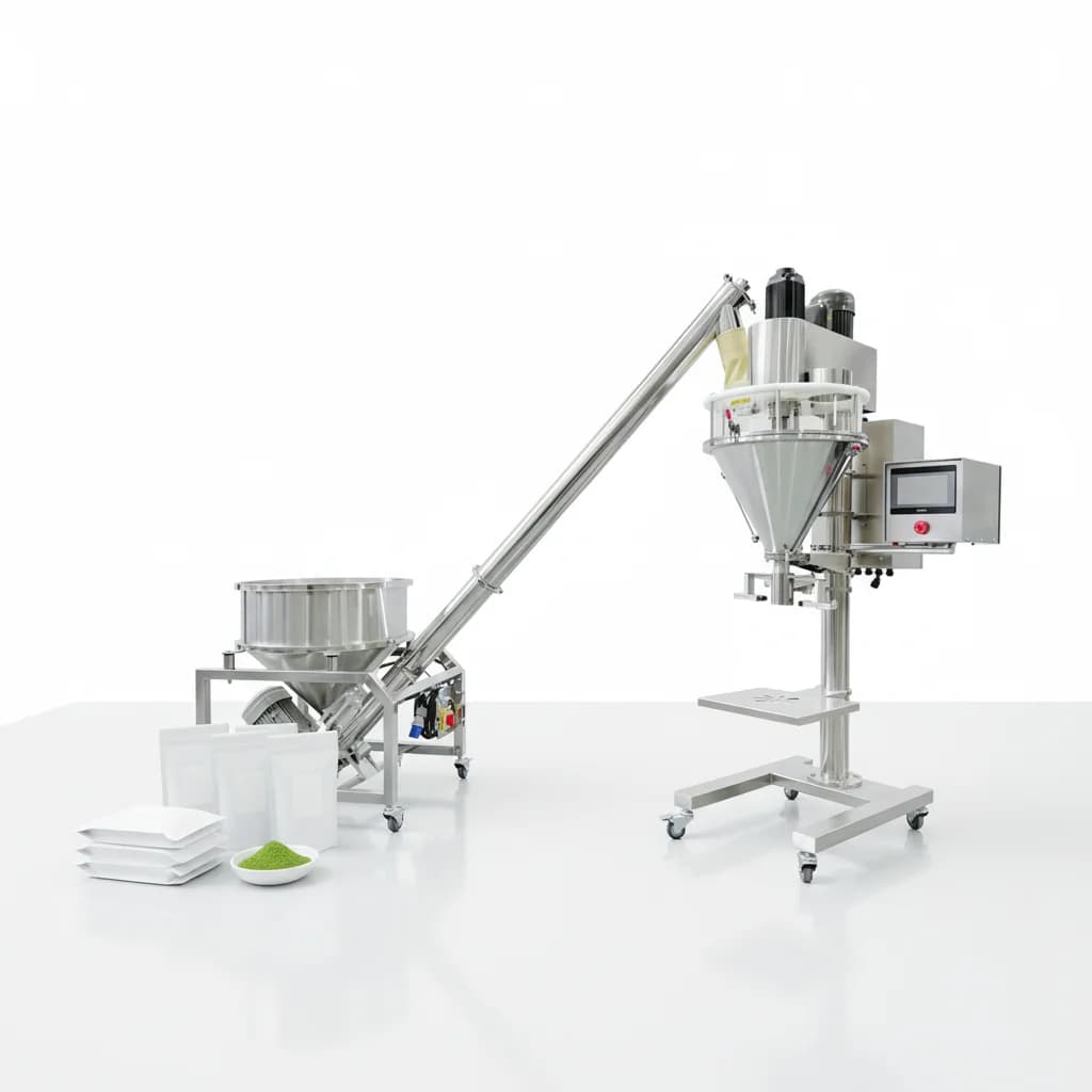 Multi Function Powder Filling Packing Machine for Herb Wheat Tapioca Starch Protein Milk Cocoa Sugar Candy Cake Mix