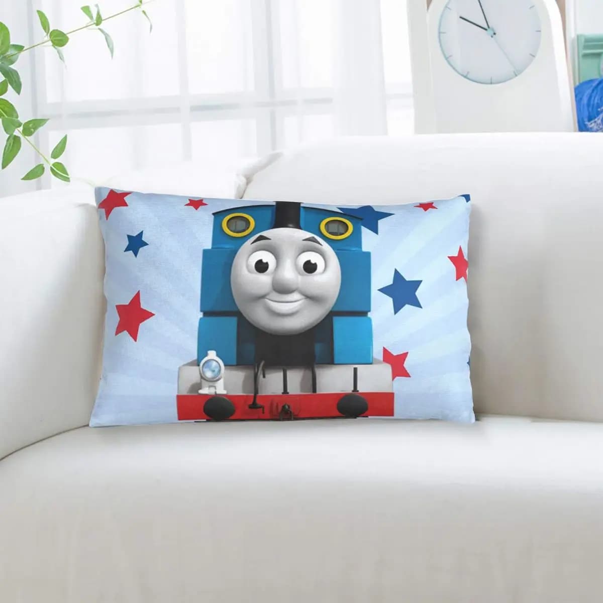 Fodera per cuscino rettangolare Thomas The Train, decorazione per camera da letto, letto, casa, cuscino confortevole