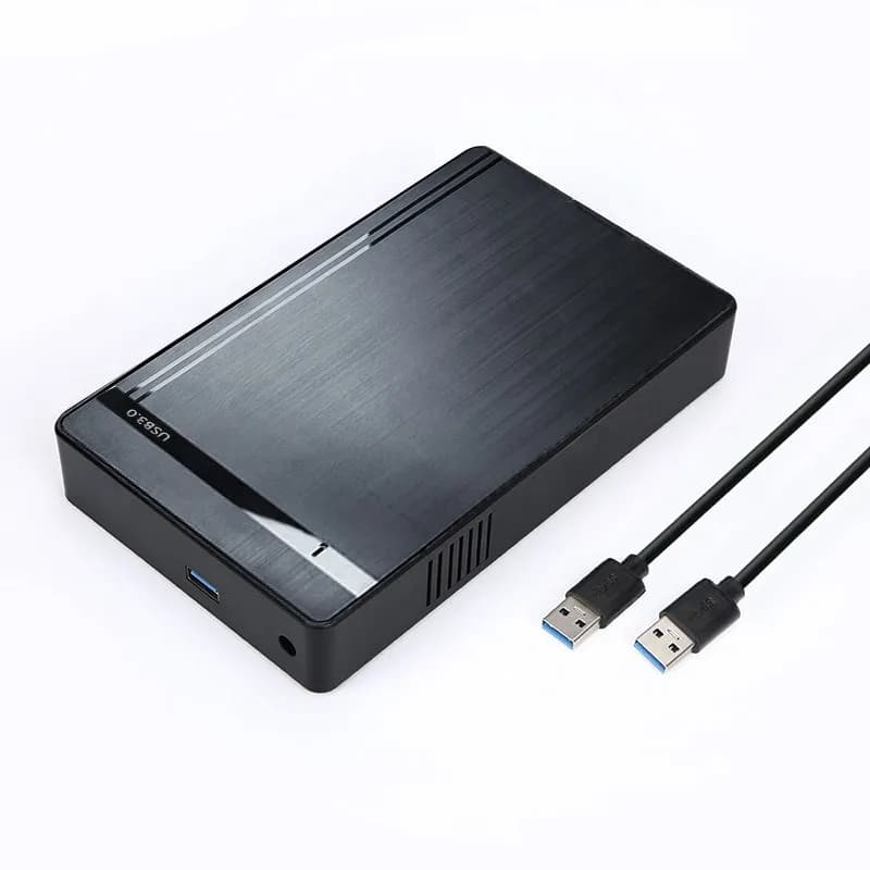 2.5"/3.5" Inch Hard Disk Drive Enclosure USB3.0 Mobile Reader External SATA HDD SSD Case 10TB Storage Box for Computer Laptop